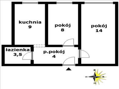 Mieszkanie na sprzedaż, Pabianice, Piaski, Moniuszki